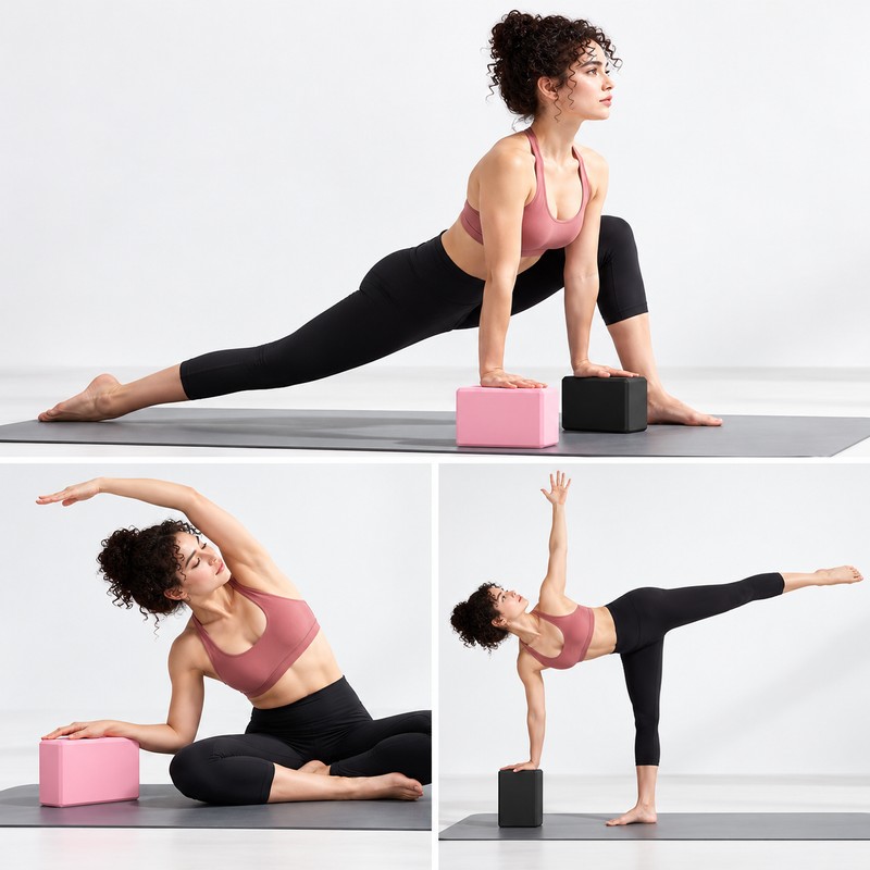 EVA Foam Yoga Block for Stretching & Fitness – Lightweight