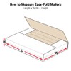 Aviditi M12121 Corrugated Easy-Fold Mailer, 12-1/2" Length x 12-1/2" Width