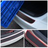 Car Rear Bumper Protector,SUV Car Bumper Protector Guard Rubber Black/Red