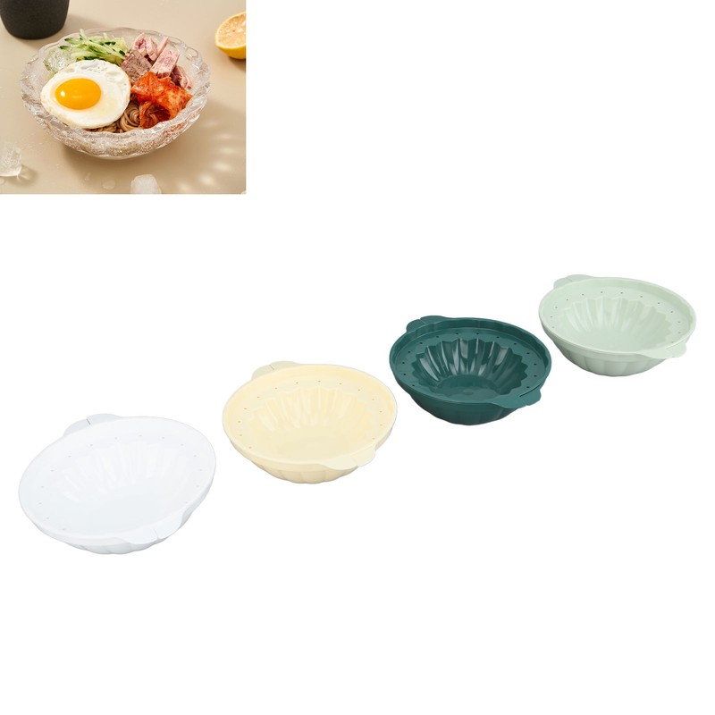 Ice Bowl Containers Mold Light Green Dark Green White Yellow