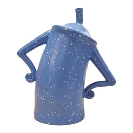 Storage Canister Resin Multifunctional Stylish Food Storage Jar Home Decoration for Jewelry Coffee Blue L