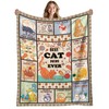 REETOOK Cat Blanket for Cat Lovers, Cat Mom Gifts, Cat