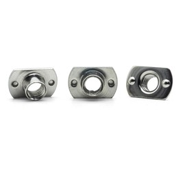 Hippo Hardware M5 (5mm) Weld T Tee Nuts with Smooth Flange A2 Stainless Steel Metric Bolts Screws Wood (Pack of 10)