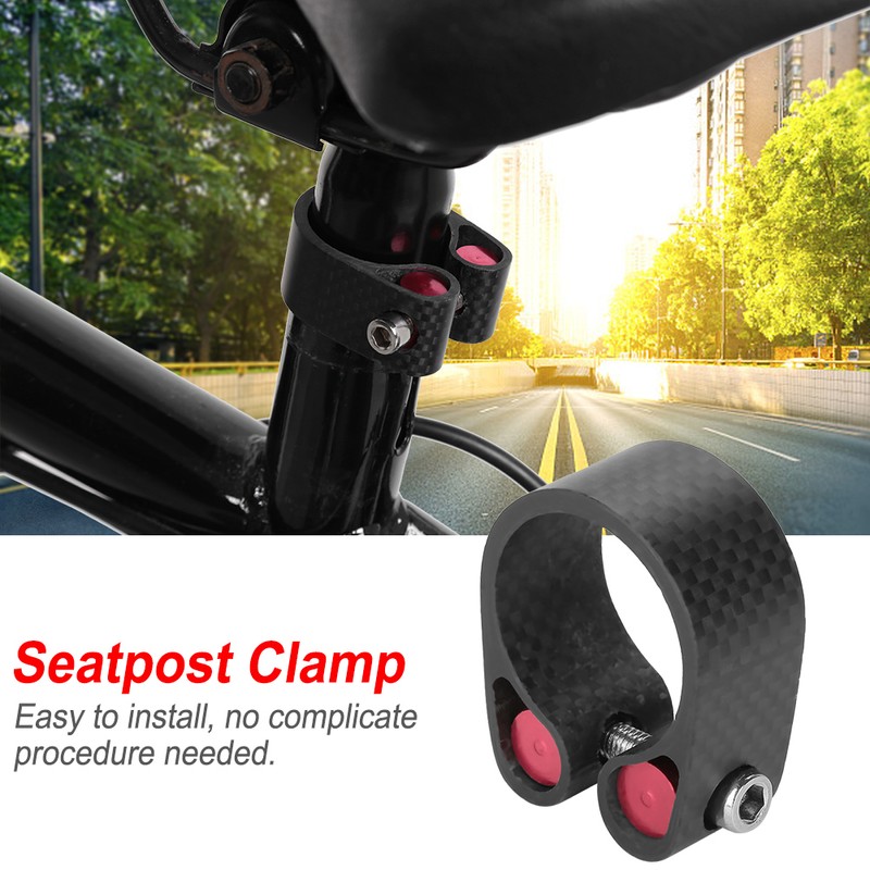 Carbon Fiber Road Mountain bike Seat Post Clamp Seatpost Locking