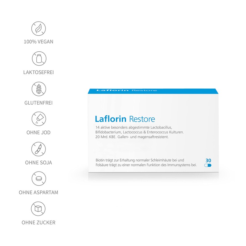 Laflorin Restore - now with 12 highly dosed active bacterial