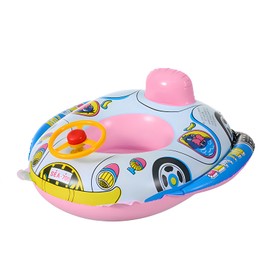 The JYJLLM car shaped swimming ring has armrests and a backrest, which is not easy to roll over.baby swimming float baby float baby pool float baby swimming ring baby inflatable seat swimming (Pink)