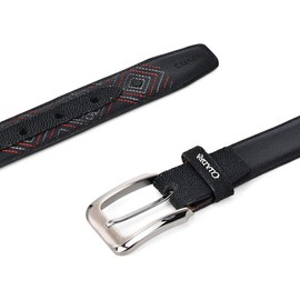 Cuadra Men's Dress Belt With Genuine Stingray Leather Black, CS453MA, Size 42