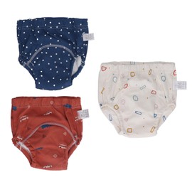 3pcs Baby Absorbent Training Pants Reusable Washable 6 Layers Gauze Breathable Urinary Isolation Pee Underwear Type 4