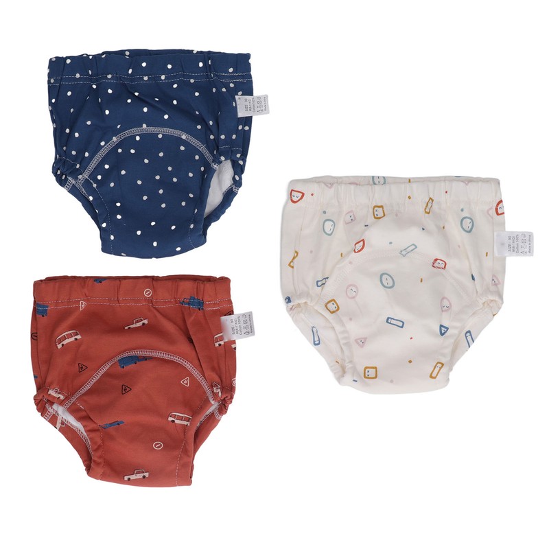 3pcs Baby Absorbent Training Pants Reusable Washable 6 Layers Gauze