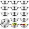 Tioncy 20 Pack Small Mixing Bowls, 6.3 Inch Stainless Steel