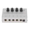 Headphone Amplifier, 4 Channel Stereo Headphone Amplifier Portable Ultra Low