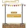 Derkniel 10 FT Outdoor String Light Pole Stand for Garden