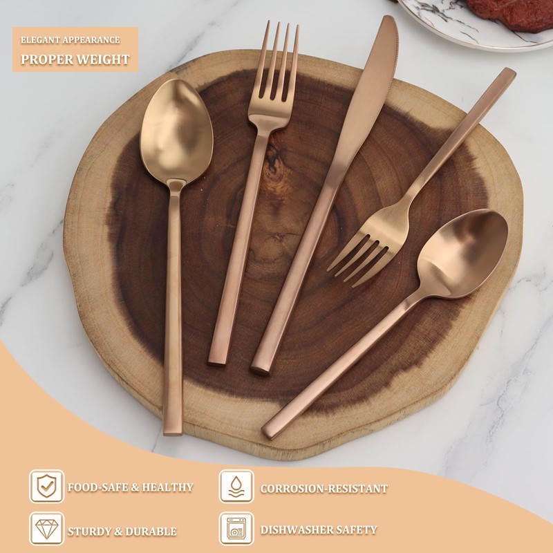 20 Piece Silverware Set for 4,Stainless Steel Flatware Set,Tableware Cutlery