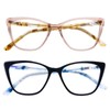 AQWANO Stylish Cat Eye Computer Reading Glasses Designer Blue Light