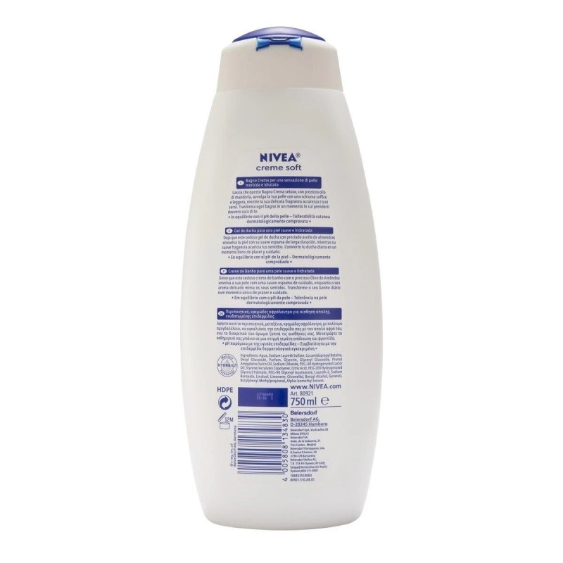 Nivea Body Wash Creme Soft With Almond Oil Net Wt.