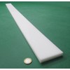 White HDPE (High Density Polyethylene) Rectangular Bar .500" (1/2") x