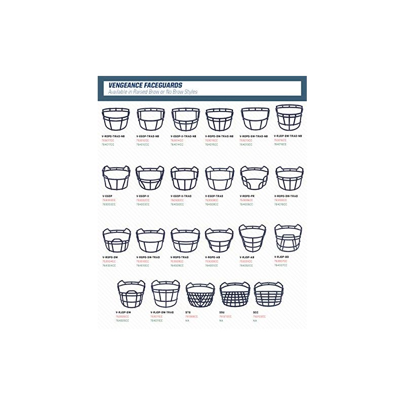 Schutt Sports VROPO PR Vengeance Varsity Carbon Steel Face Shield