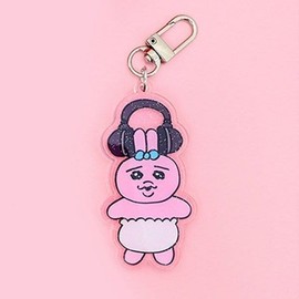 아크릴키링 인형키링 폰 빤쮸토끼 (WFJK4F3) Acrylic Keyring Doll Keyring Phone Bunny (WFJK4F3)