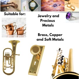 LINE10 Tools 3 Pack Soft Metal Polishing Buffing Compound Kit 4oz Polish Ideal for Jewelry, Antiques and Precious Metals Silver, Gold, Brass, Copper, Jeweler’s Rouge, Brown, Red, and Green