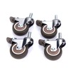 4pcs 2in Universal TPE Rubber Caster Wheel for Medical Equipment