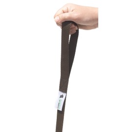 Maximum Pet Products Dog & Horse Training Lunge Lead. 25mm - 1" Wide. Very Strong (Brown) 65ft/20m