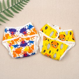 PEDOLLTREE 2 PCS Reborn Baby Doll Diapers Underwear Accessories for 17-22 Inch Reusable Doll Diapers Fits Baby Doll