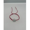 Animal Silver Plated Red String Cubic Zirconia Animal Frog Macrame