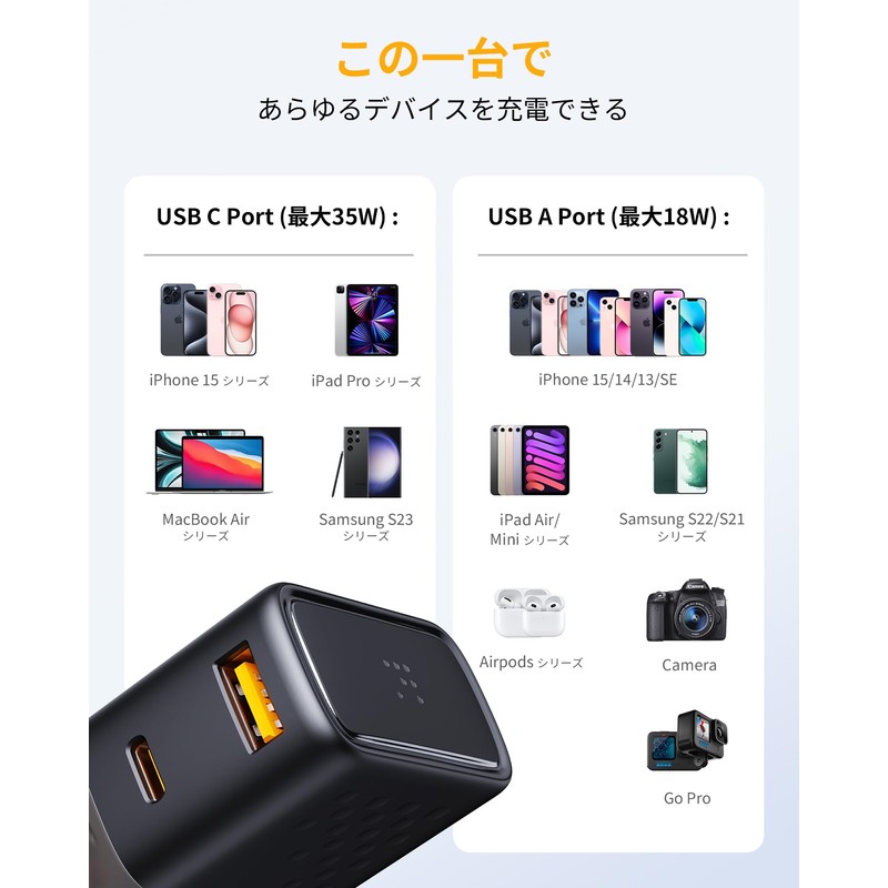 VOLTME International Conversion Plug Outlet 2 USB Ports (Black)