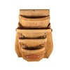 Duracuir Construction Leather Tool Pouch, 4 Pockets,