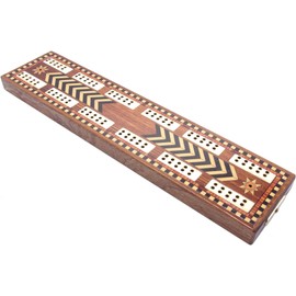 Brimtoy Inlaid reproduction antique cribbage board