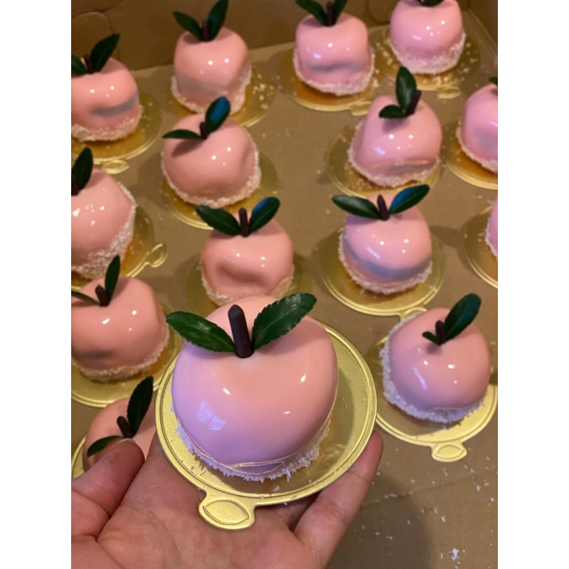 YYaaloa 3.15 Inch Mini Round Golden Cake Boards 200pcs Mousse