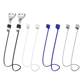 Magnetic Anti-Lost Straps for AirPods,Colorful Soft Silicone Sports Lanyard, Neck Rope Cord