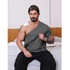 URRU Men's Post Shoulder Surgery Shirts Recovery Full Tear Away