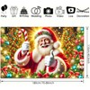BlissYard Christmas Banner Backdrop Santa Claus Jolly St Nick Holding