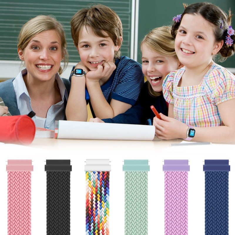 SimpleThings Braided Band Compatible with AT&T amiGO Jr Watch, Soft