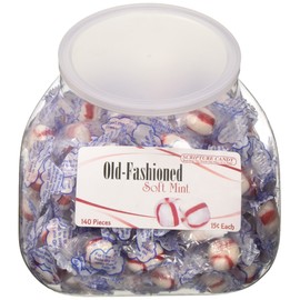Scripture Candy, Old-Fashioned Soft Peppermint Tub, 140 Pieces