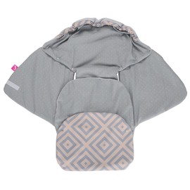 Motherhood Baby Softshell Swaddling Blanket for Baby Seat, Car Seat, Romans and Other Brands, Ideal for Prams, Bicycle Trailers, Buggies, Squares Apricot