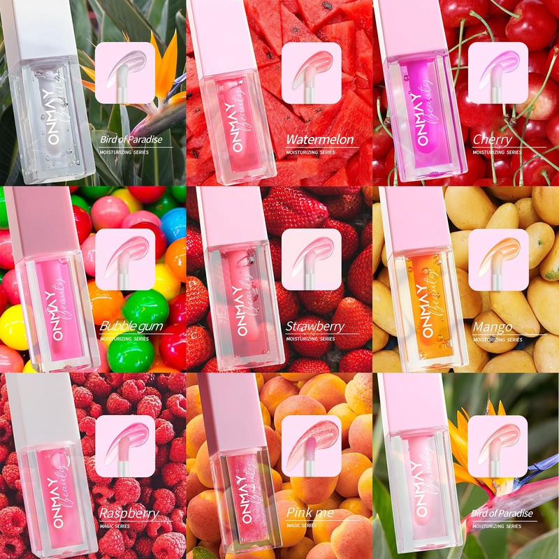 ONMAY Hydrating Plumping Lip Gloss with Hyaluronic Acid & Vitamin