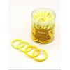 (Yellow) Pack of 50 Hair Bobbles for Women, Men or