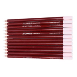 Lápiz de dibujo de arte blanco, bolígrafo de carbono blanco de suavidad moderada, agarre cómodo, resistente y duradero para resaltar bocetos