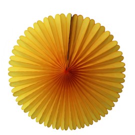 3-pack 13 Inch Tissue Paper Party Fans (Gold)