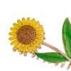 Golden Women's SunFlower Hair Clips, Fashion Flower Shaped Claw Clips,