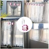 NEVKA 12pcs Shower Curtain Hooks Rings Acrylic Square Diamonds Crystal