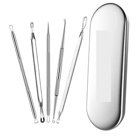 5 Professional Set Comode Squeezer Pimple Blackhead Remover Face Care Stainless Steel