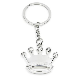 Elechobby Cute Stainless Pendant Keyring for Bag or Purse Keychain for Girlfriend (crown)