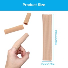 5 Stück Zehentrenner, weiche Gel-Zehenschützer Zehenkappen Geschlossener Zehenschutz Zehenabstandshalter Ballenpads Schmerzlinderung für Corns Remover,Callus Kissen, Bunion Behandlung, Schwielen