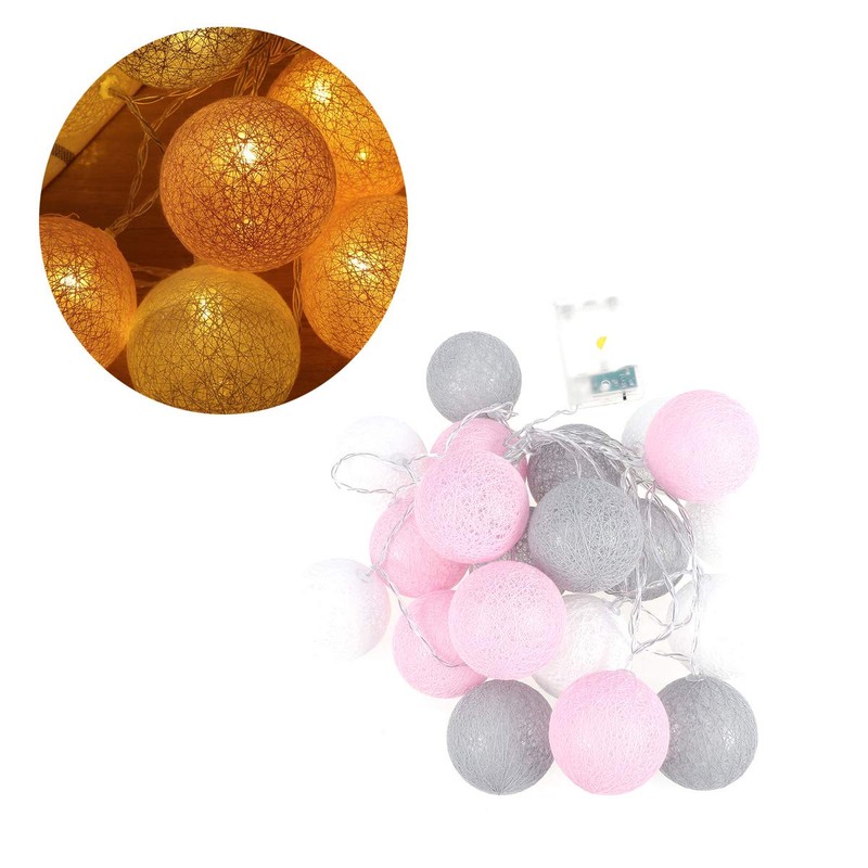 LED Light String LED Cotton Thread Ball String Light Decorative