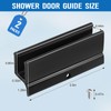 Sliding Shower Door Bottom Guide Fit for Glass Sliding Shower