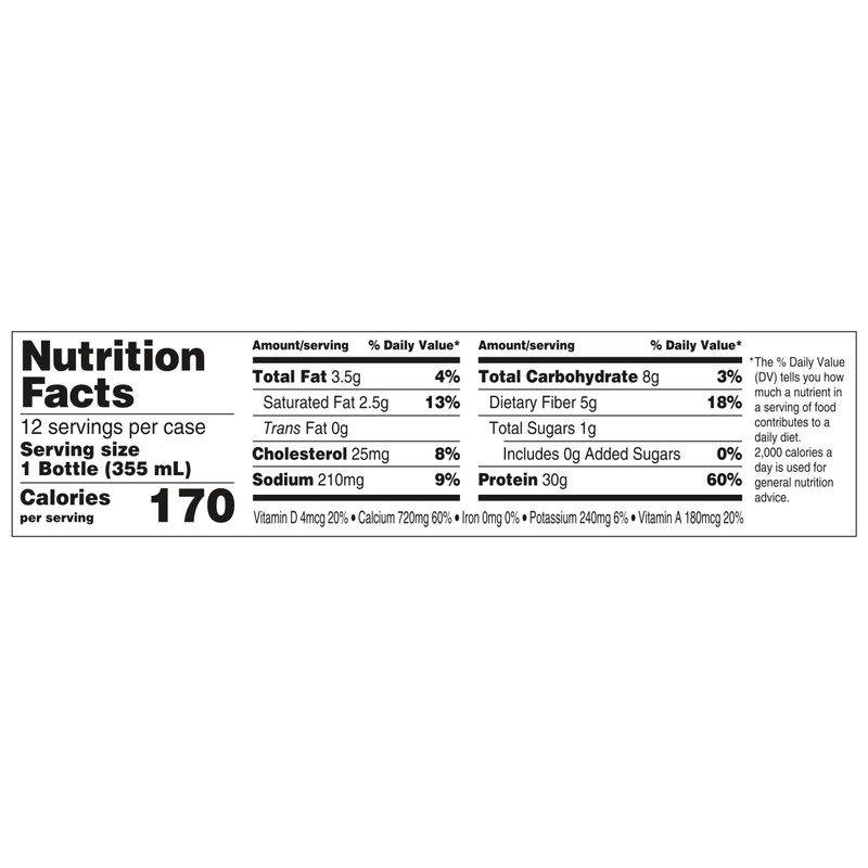Oikos Protein Shake, Vanilla, 30g Protein, Shelf Stable Protein Drink