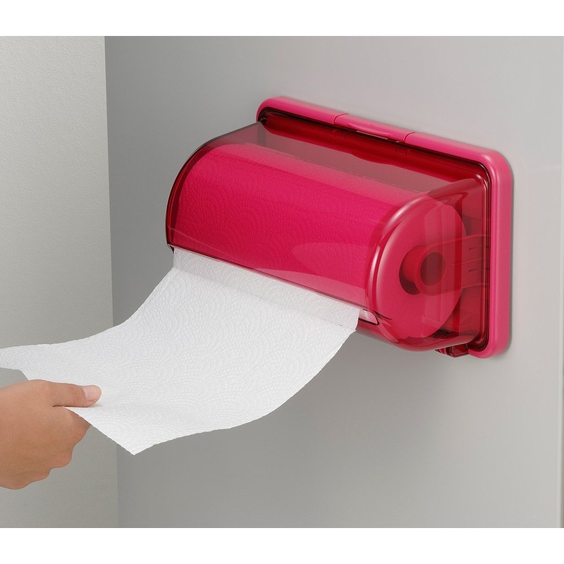 Inomata Kitchen Paper Holder Plus Smart Pink